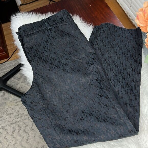 WHBM Slim Ankle Jacquard Pants Sz 2 - Picture 1 of 9